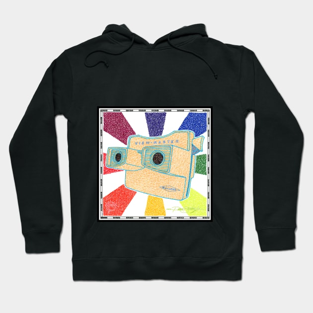 Viewmaster Viewer Circle Design Hoodie by pbdotman